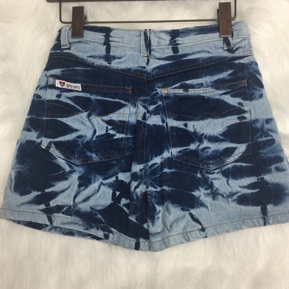 🌺 Glo Girl Denim Blue High-Waisted Shorts 14 - Picture 5 of 15